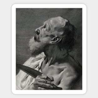 Saint Bartholomew, Giovanni Battista Piazzetta, 1682 Sticker